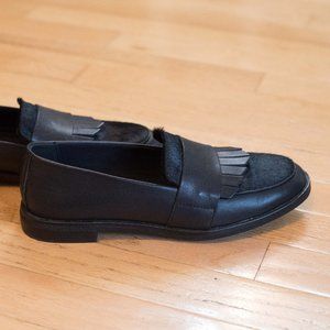 Black Leather sz 6.5 Sperry Top-SiderKiltie Loafers, Very Good Condition
